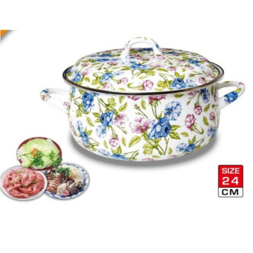 24cm High Quality Enamel Casserole (LFC1024)